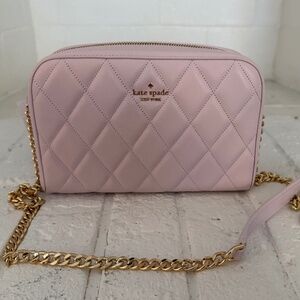 NWT - Kate Spade Carey Chain Quilted Camera Bag, Pale Amethyst